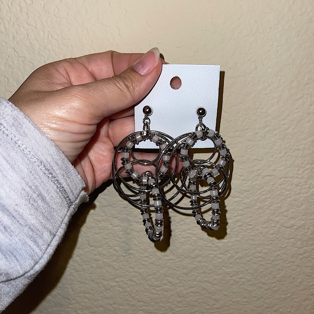 Free People Silver Earrings - never used